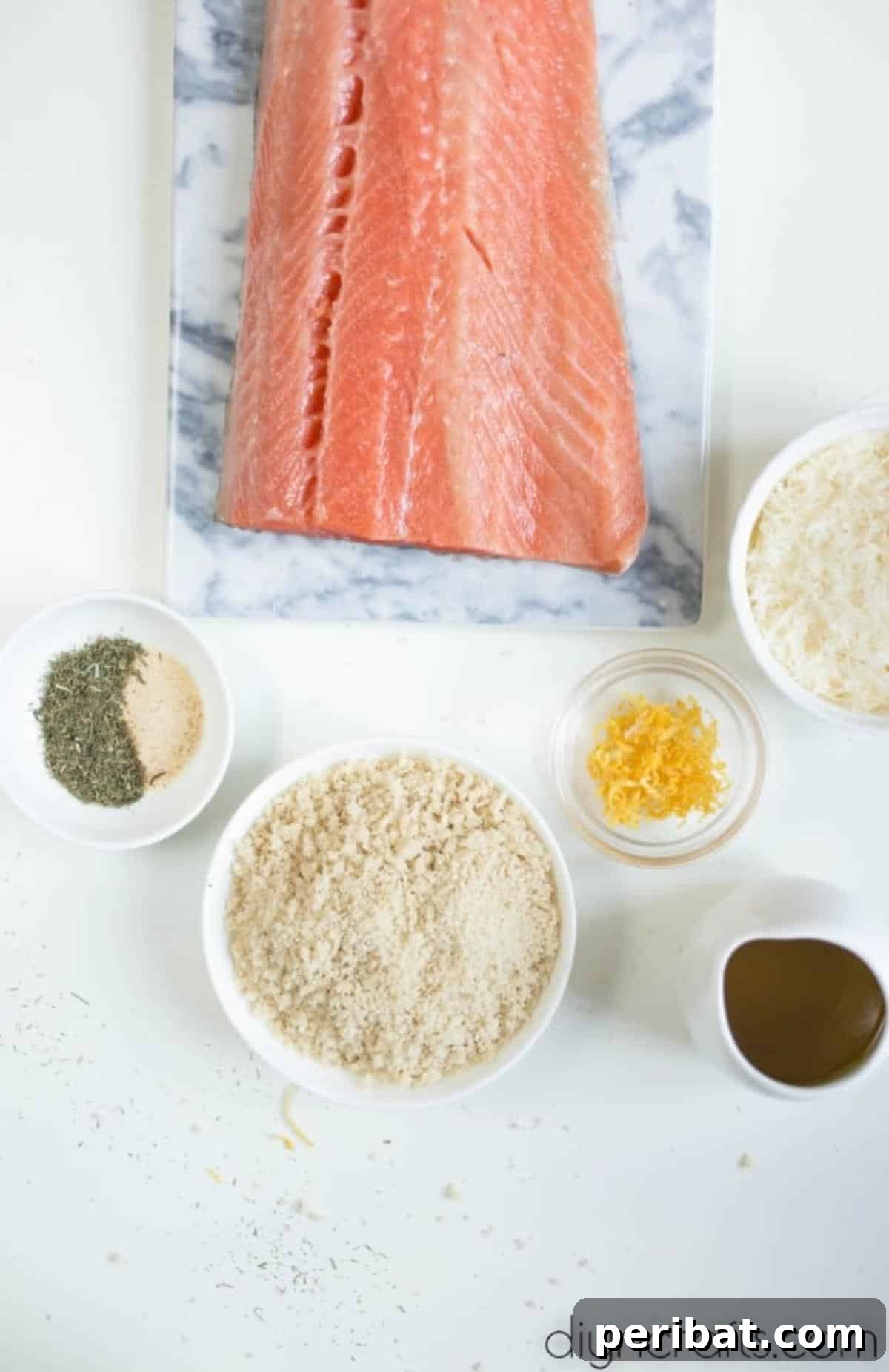 Golden Crispy Garlic Parmesan Salmon Perfection 3 Garlic parmesan salmon ingredients.