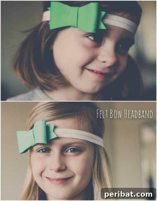 DIY Green Felt Headband