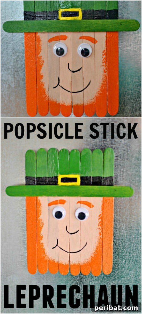 Popsicle Stick Leprechaun