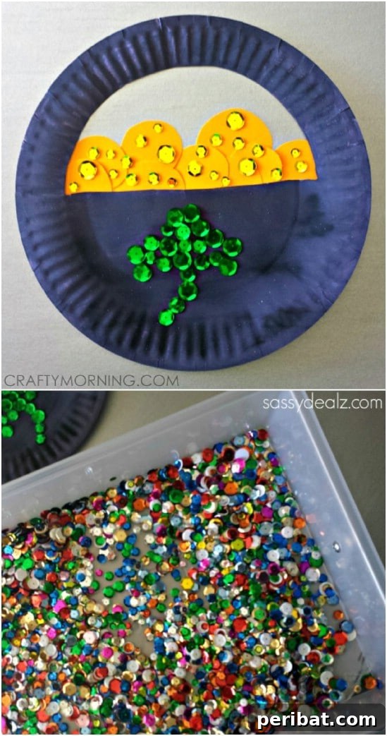 Pot Of Gold Paper Plate Craft