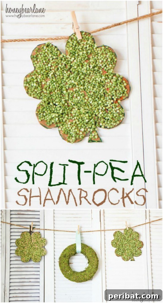 Split Pea Shamrocks
