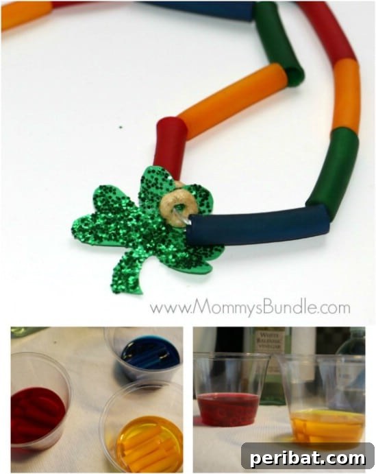 Easy DIY Rainbow Necklace