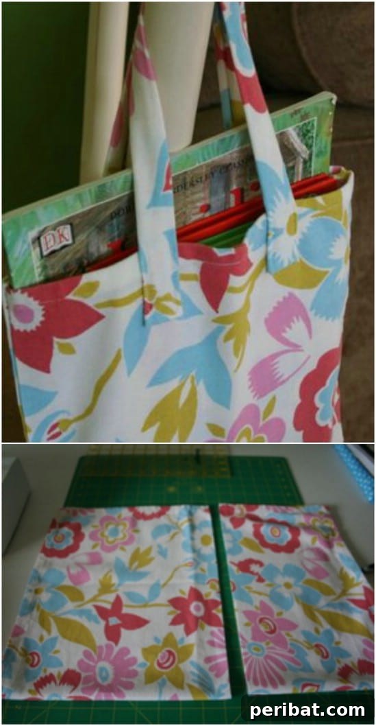 Dish Towel Library Tote