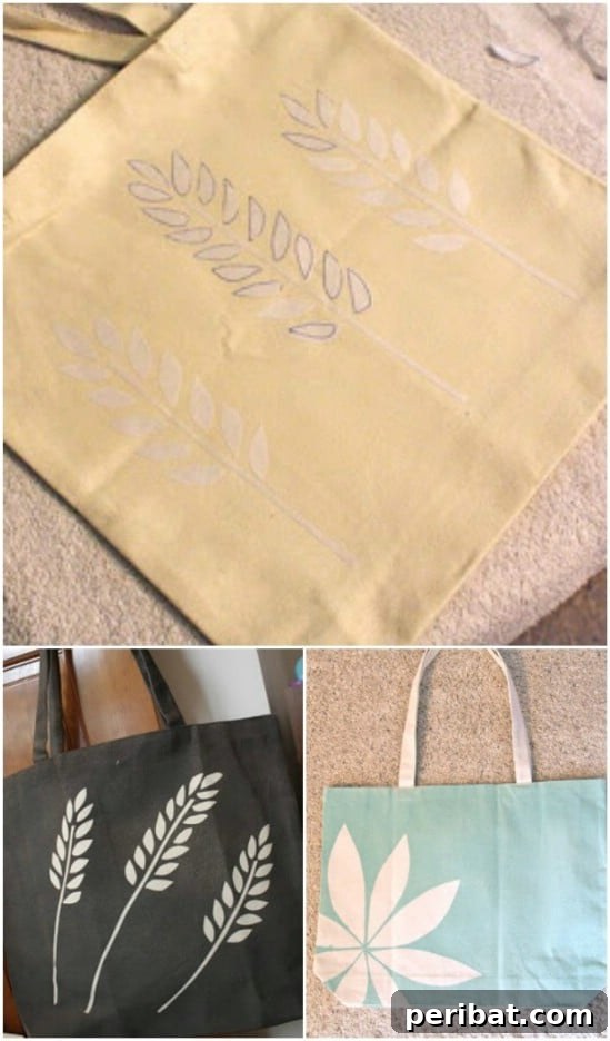 Freezer Paper Tote Designs