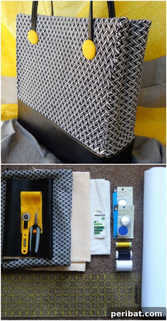 Gorgeous DIY Lined Handbag