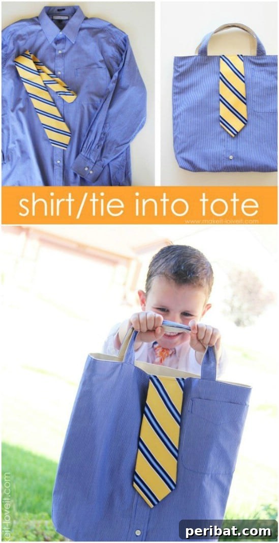 Shirt And Tie Tote Bag