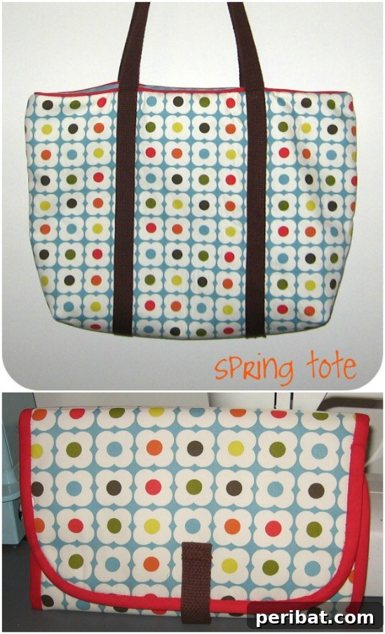 Easy DIY Spring Tote Bag