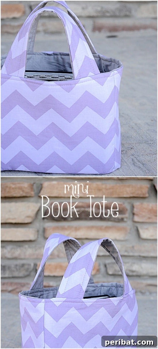 DIY Mini Book Tote