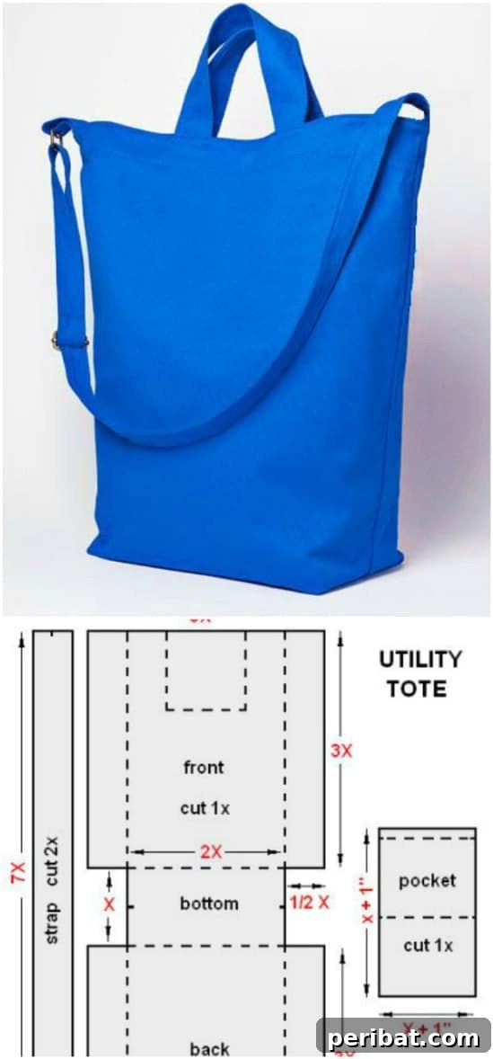 Perfect DIY Utility Tote
