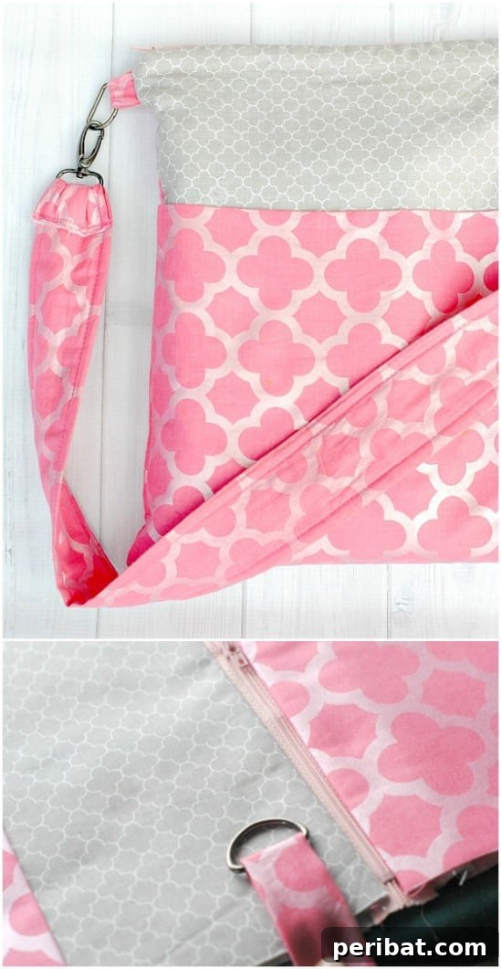 Cute Zippered Tote Bag