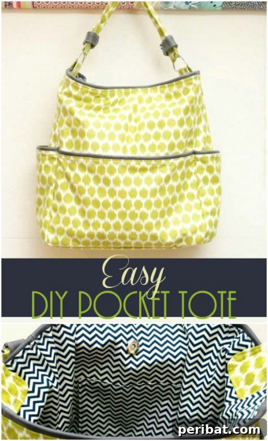 Easy DIY Pocket Tote