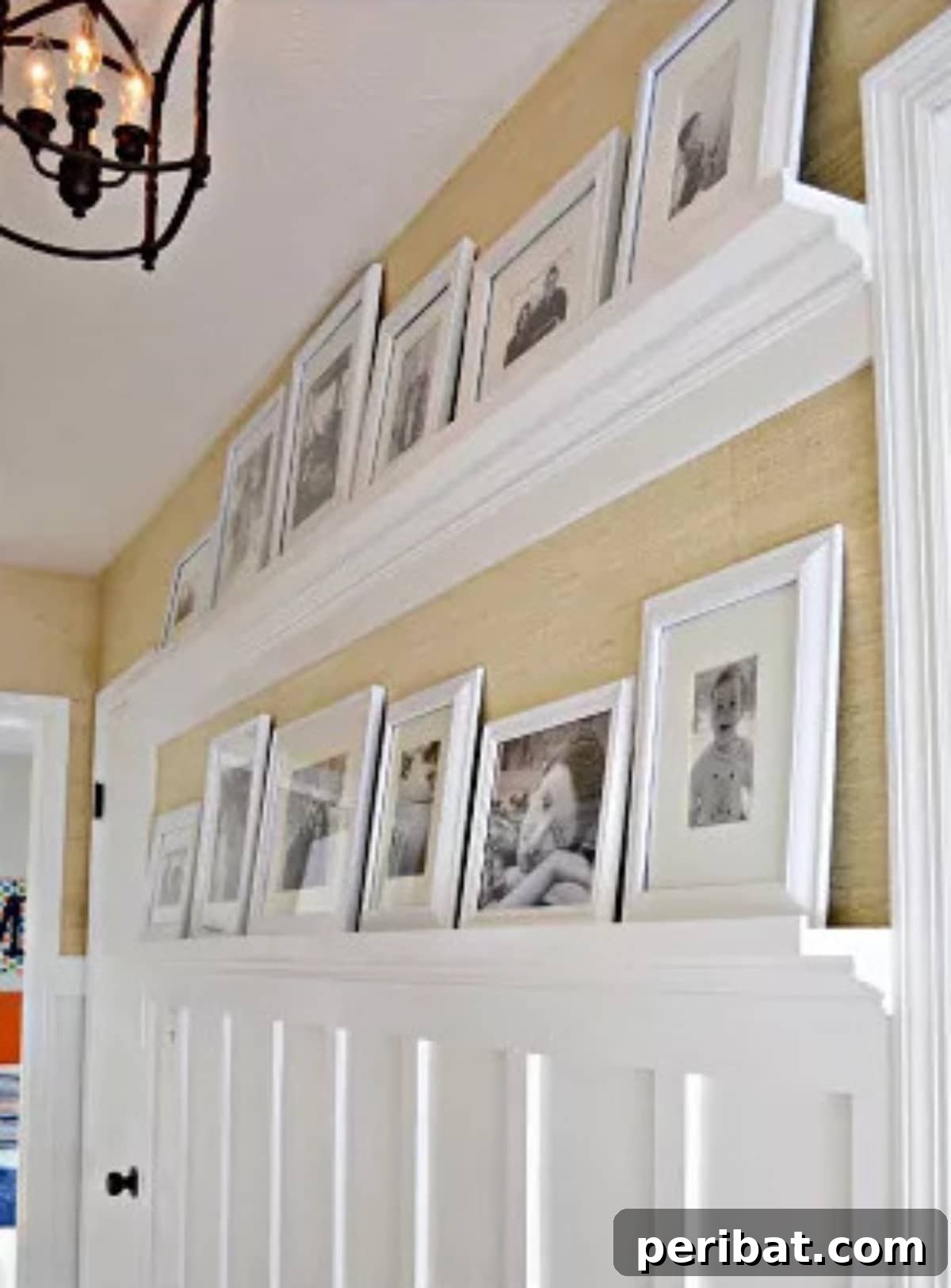 Easy DIY Gallery Wall Shelves for pictures and decor