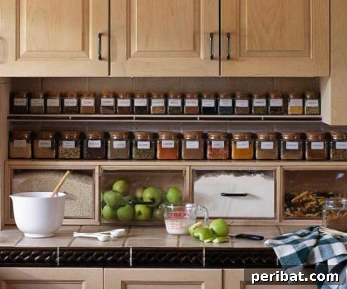 DIY under cabinet shelf for spices, maximizing narrow space