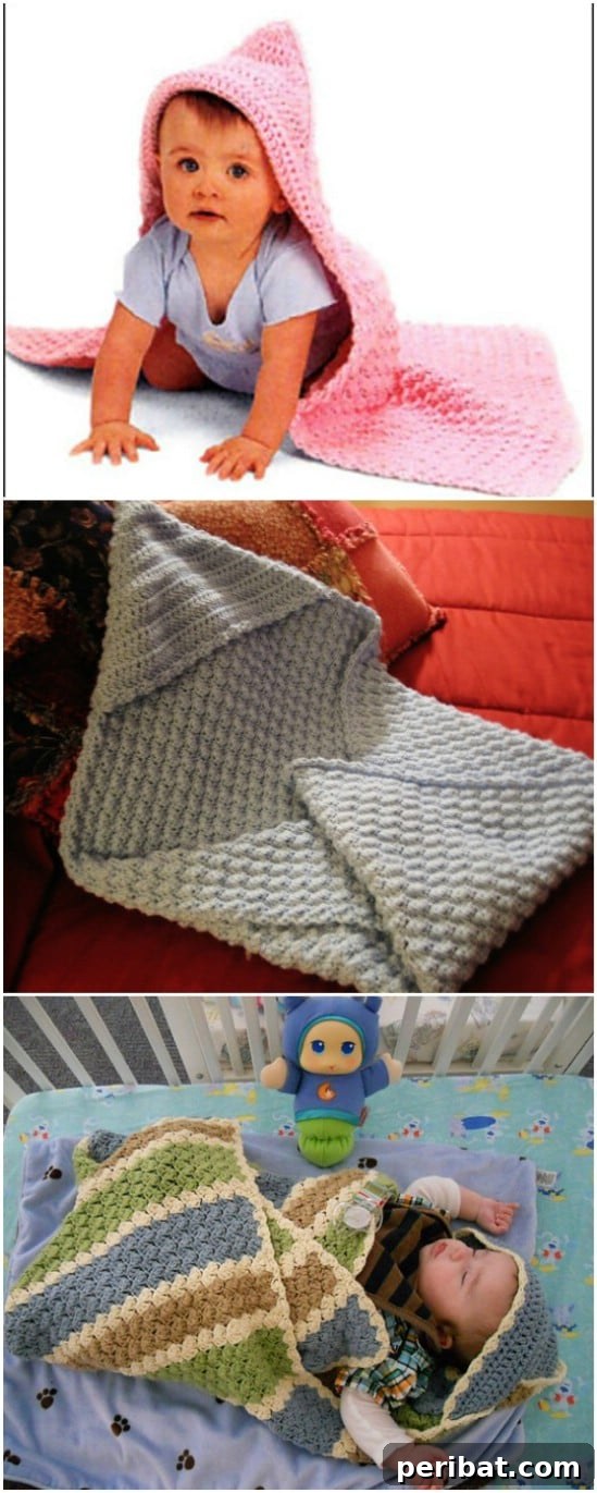28 Fast and Fun Crochet Blankets Beginner Patterns 16 Hooded Baby Blanket