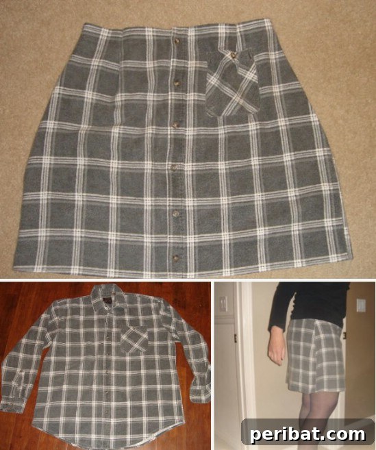 25 Genius Flannel Upcycling Ideas You Need to Try 20 Repurposed Flannel Shirt Skirt