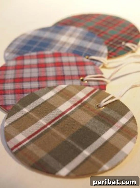 25 Genius Flannel Upcycling Ideas You Need to Try 21 Rustic Country Flannel Gift Tags