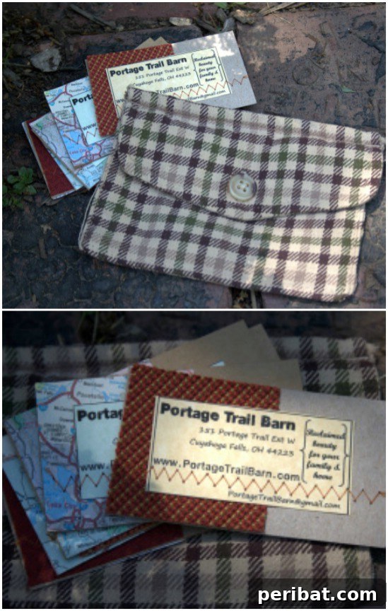 25 Genius Flannel Upcycling Ideas You Need to Try 22 Stylish DIY Business Card Holder
