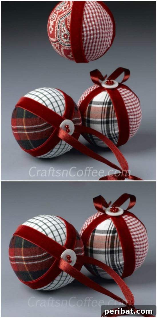 25 Genius Flannel Upcycling Ideas You Need to Try 24 Flannel Patchwork Ornaments