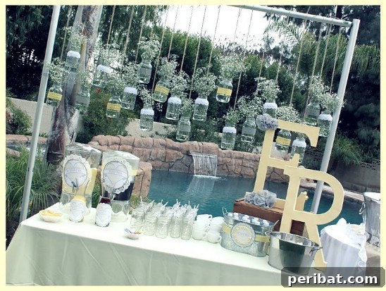 Mason Jar Backdrop For Weddings