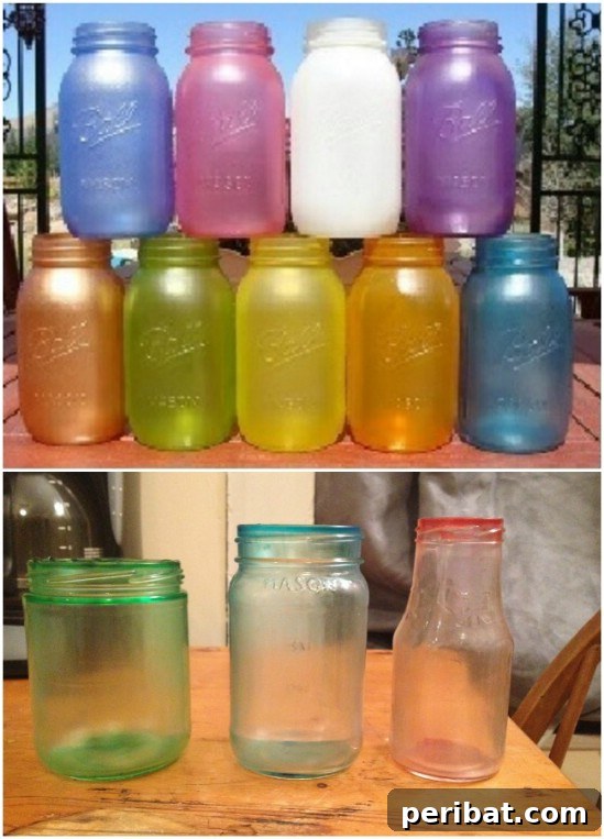 Sea Glass Jars