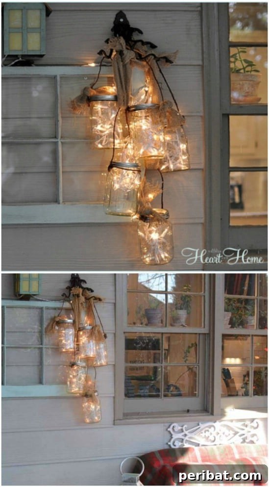 Outdoor Jar Chandelier