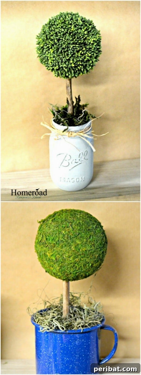 Spring Topiary Planters