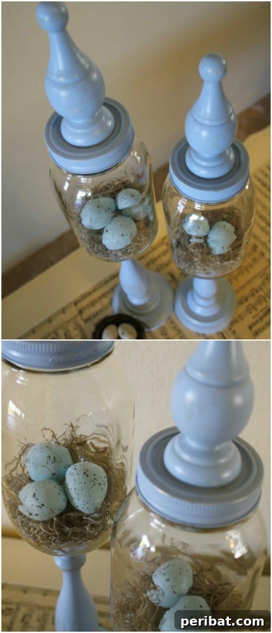Spring Primitive Apothecary Jars