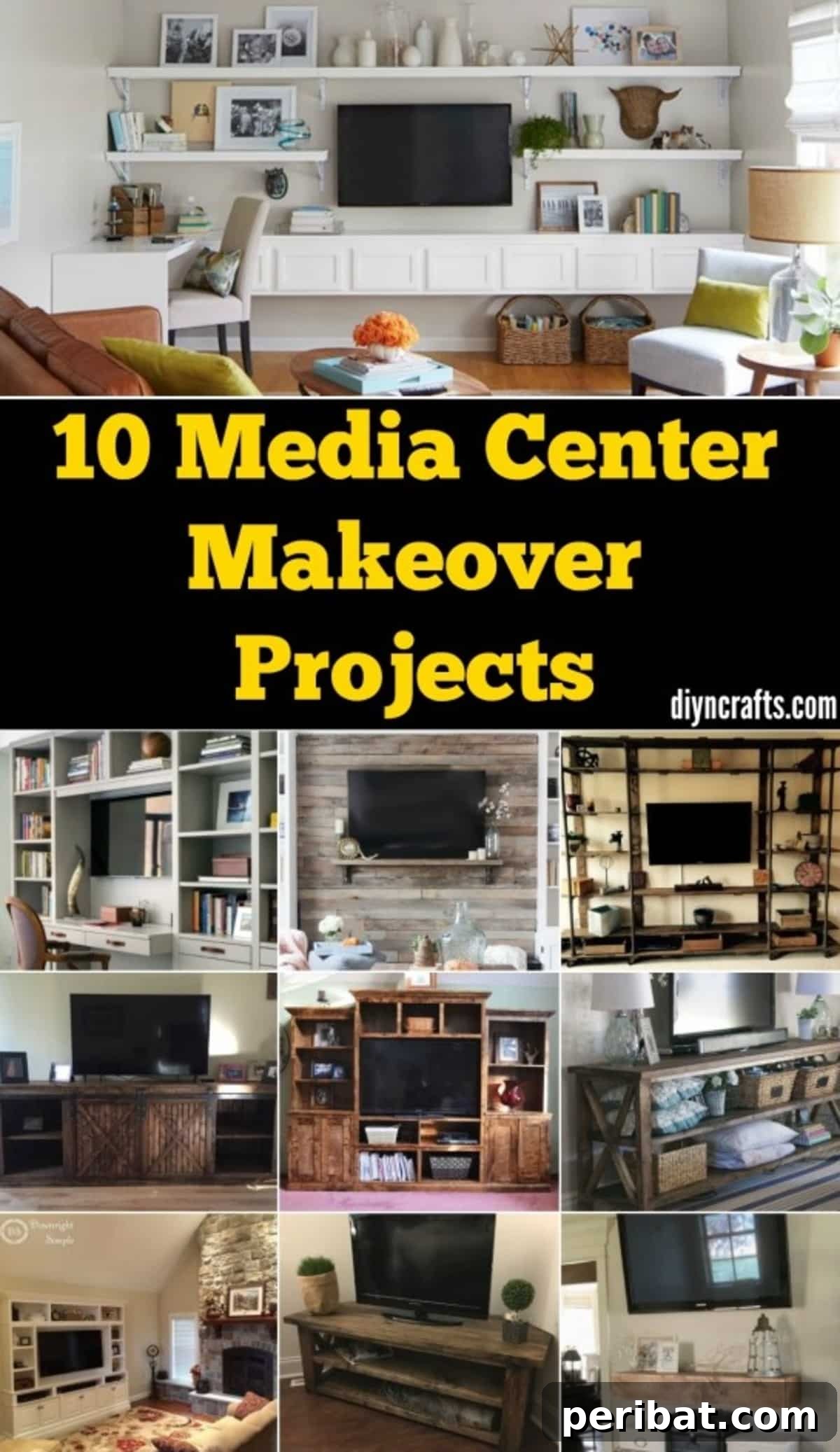 Transform your media center with these 10 creative DIY projects for stylish home entertainment setup.