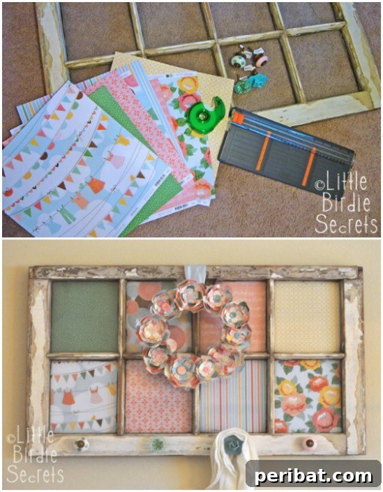 40 Brilliant Ways to Upcycle Old Windows 13 Altered Window Frame Decor