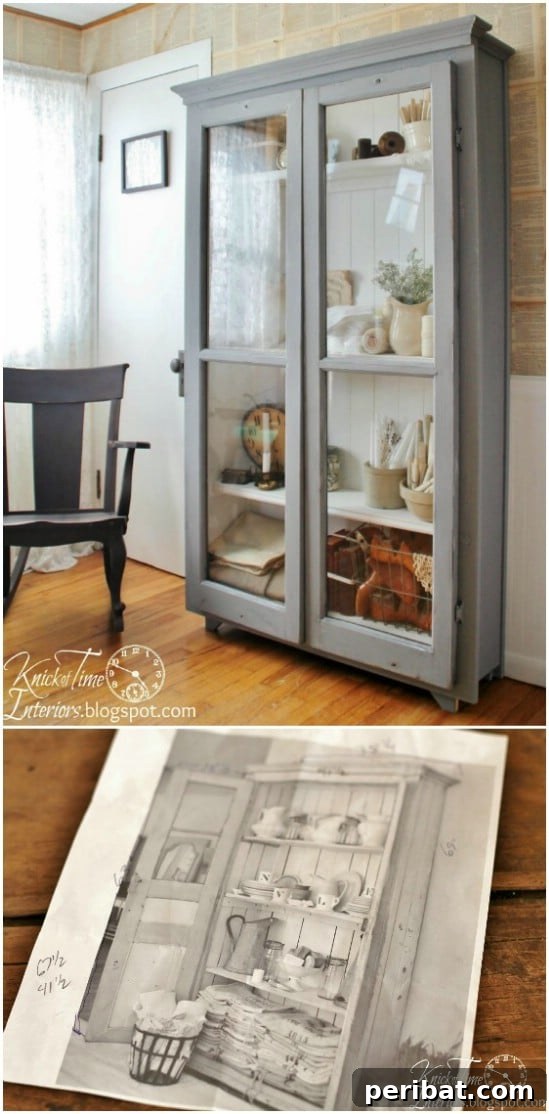 40 Brilliant Ways to Upcycle Old Windows 16 Curio Cabinet from Old Windows