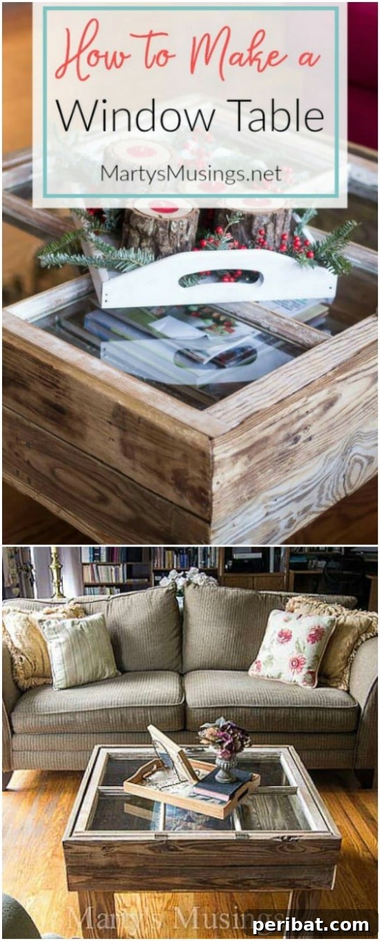 40 Brilliant Ways to Upcycle Old Windows 23 Coffee Table from Old Window