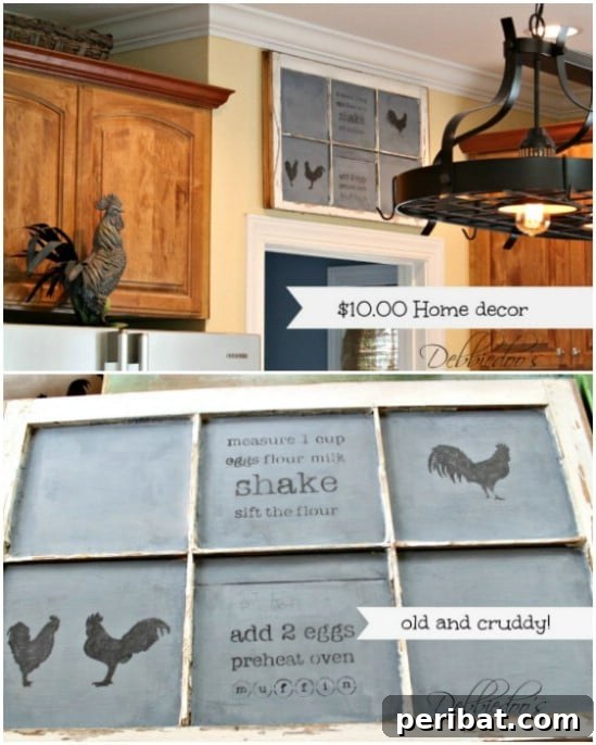 40 Brilliant Ways to Upcycle Old Windows 24 Old Window Kitchen Chalk Art
