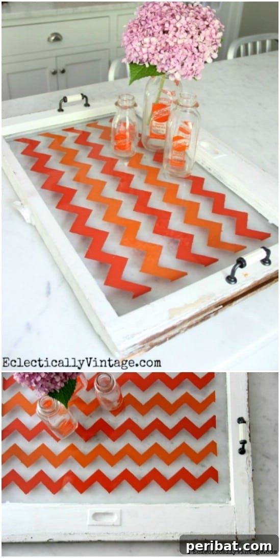 40 Brilliant Ways to Upcycle Old Windows 31 Old Window Serving Tray
