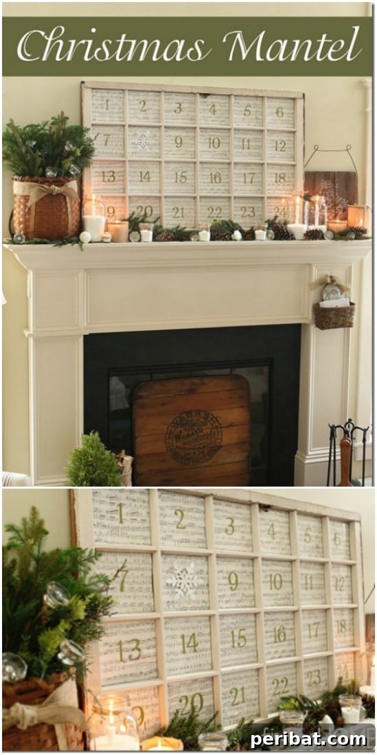 40 Brilliant Ways to Upcycle Old Windows 36 Old Window Advent Calendar