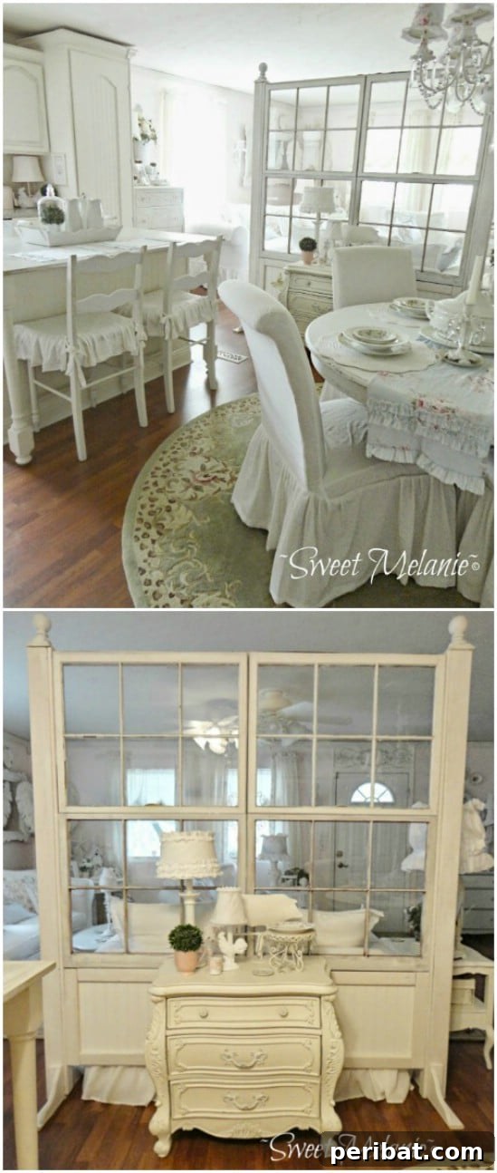 40 Brilliant Ways to Upcycle Old Windows 9 Moveable Window Wall Divider