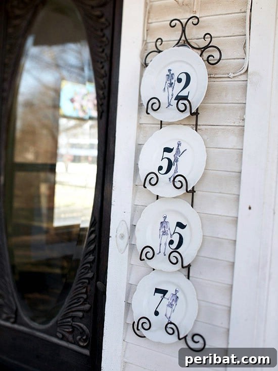 Address Art: Inventive Ways to Display House Numbers 12 Vintage Plate Holder House Numbers Display