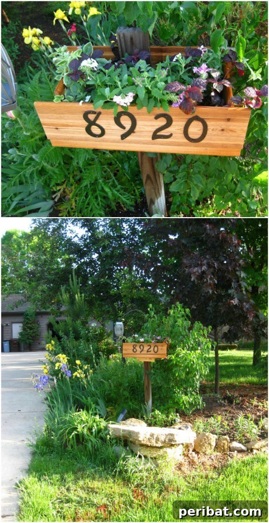 Address Art: Inventive Ways to Display House Numbers 13 Standing Planter with House Numbers