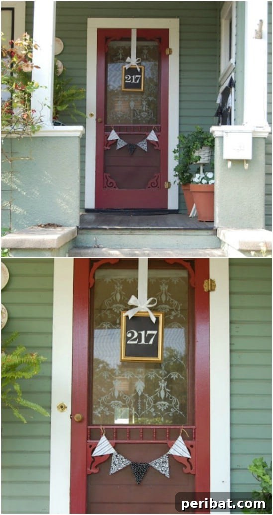 Address Art: Inventive Ways to Display House Numbers 19 Picture Frame House Number Display