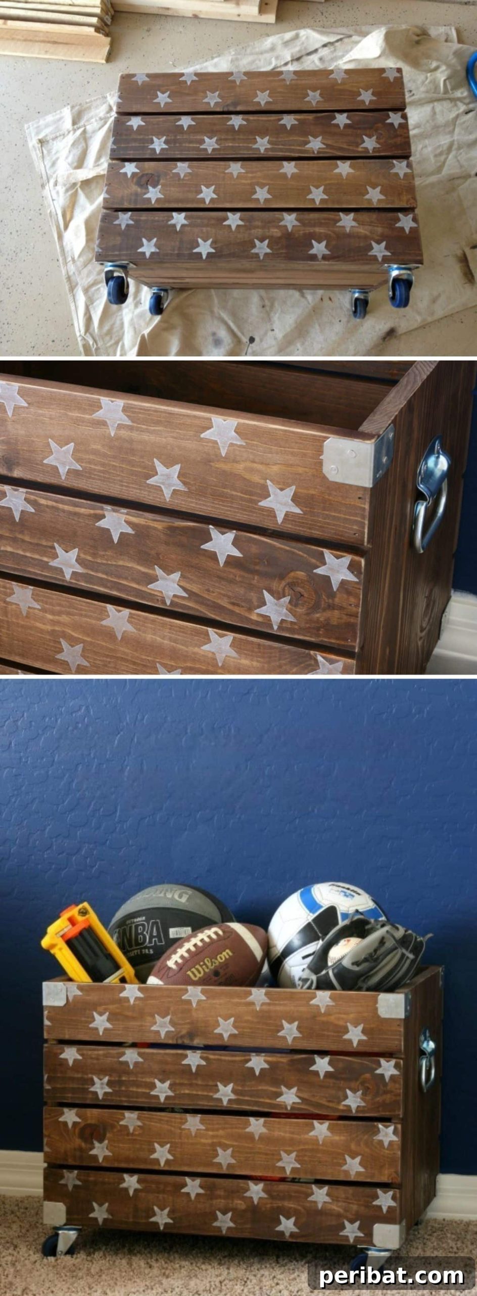 DIY Toy Box On Casters