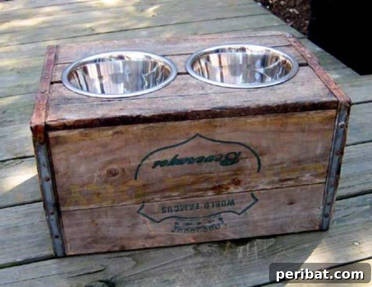 Elevated Dog Feeder
