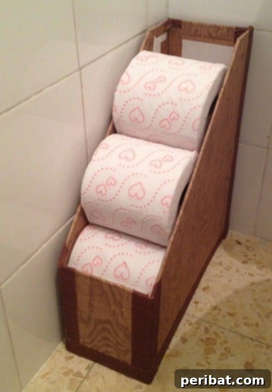 Simplify Your Space: 25 Must-Try Organization Tips 4 Toilet paper storage using magazine file