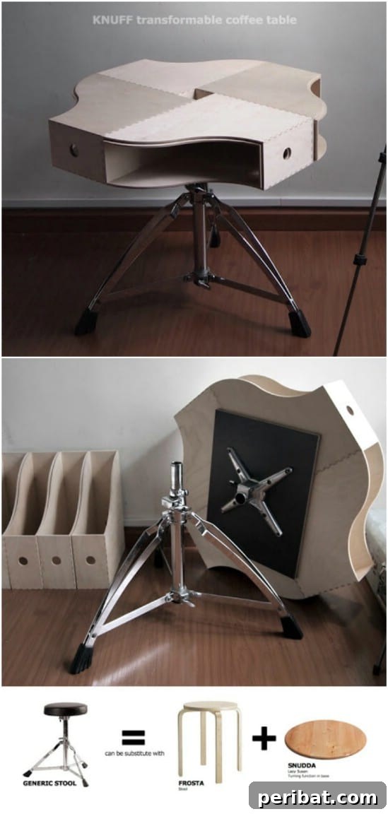 Simplify Your Space: 25 Must-Try Organization Tips 7 Coffee table made from magazine racks