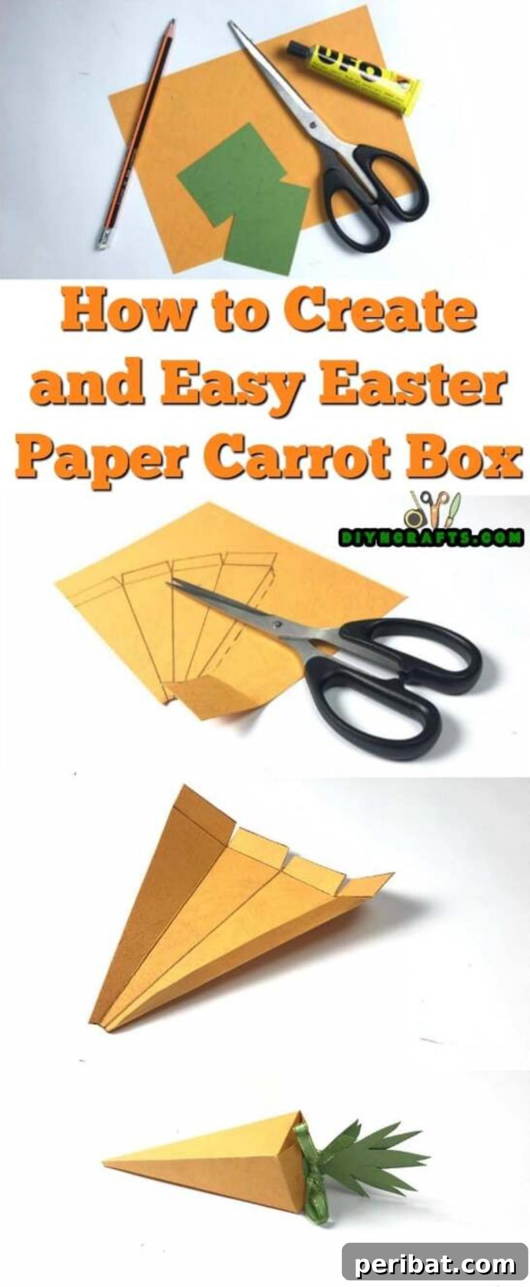 Simple Easter Carrot Box Craft Video 2 Learn to create an easy Easter paper carrot box, perfect for gifts or treats, with this video tutorial and step-by-step guide. Handmade Easter craft idea.