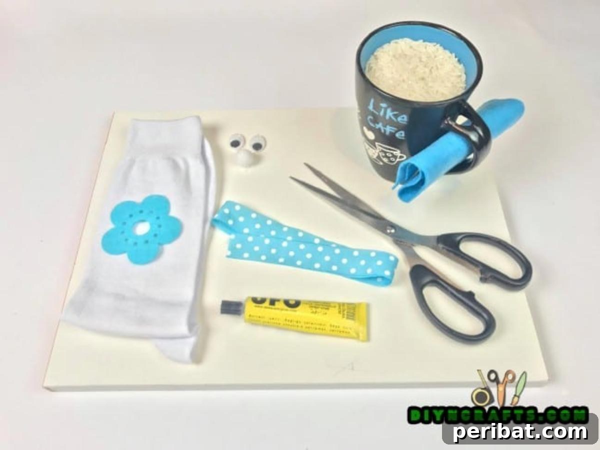 Make an Adorable Easter Bunny with an Old Sock 3 Supplies for a charming DIY Easter sock bunny craft project.