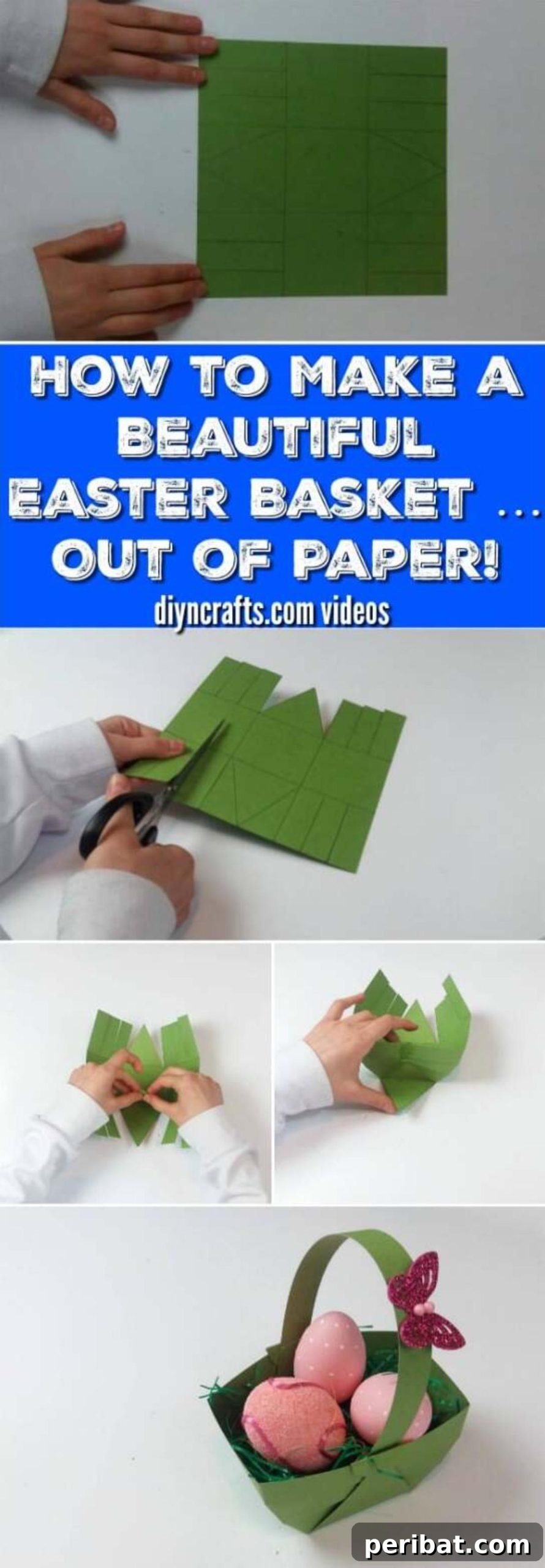 How to Make a Beautiful Easter Basket Out of Paper