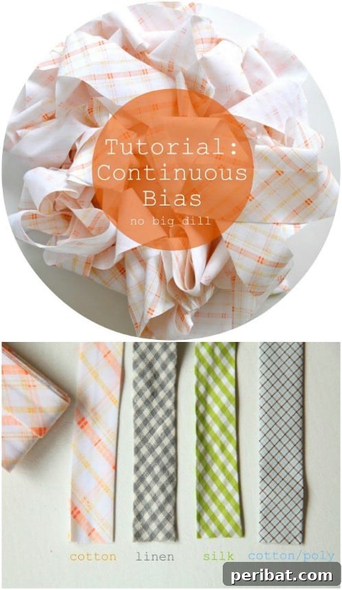 Make Your Own Continuous Bias Tape for custom trim