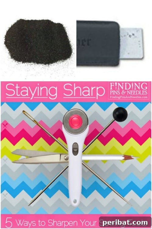 Keep Pins and Needles Sharp with a steel wool pincushion