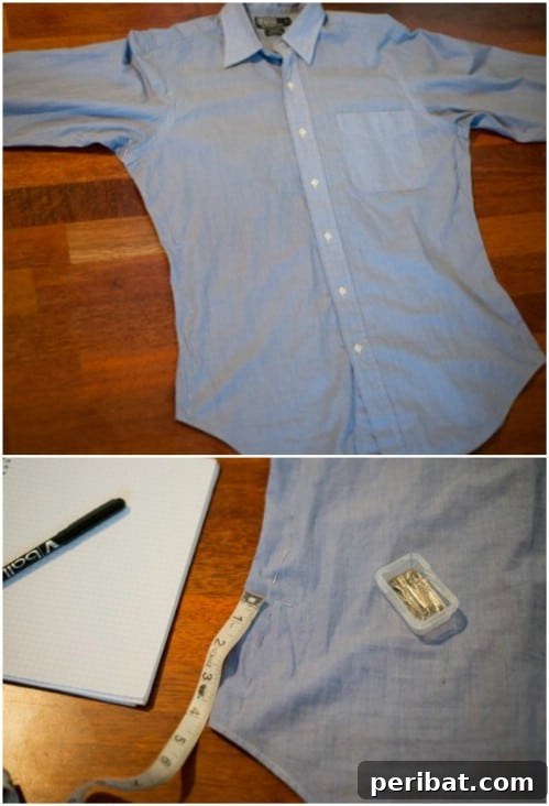 Easy Method For Taking In Dress Shirts for a custom fit