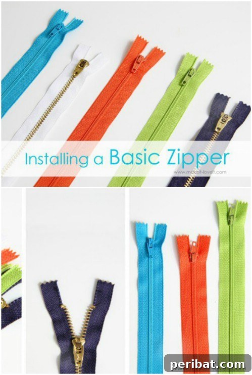 Sew A Basic Zipper efficiently and neatly