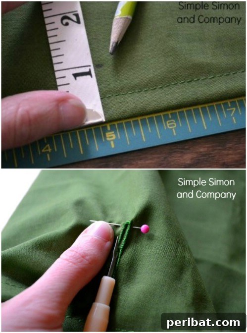 Pinning A Button Hole to prevent accidental stitching